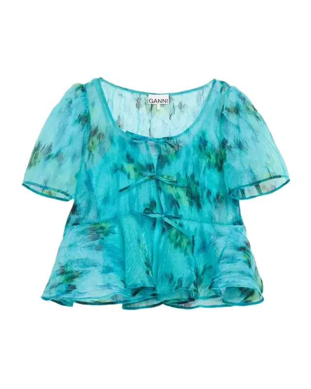 Sun-Cut Peplum Top