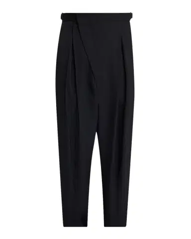 Bottega Veneta Men's Asymmetric High-Rise Pleated Wool Trousers | Thumbnail 1 Bottega Veneta Men's Asymmetric High-Rise Pleated Wool Trousers | Thumbnail 1