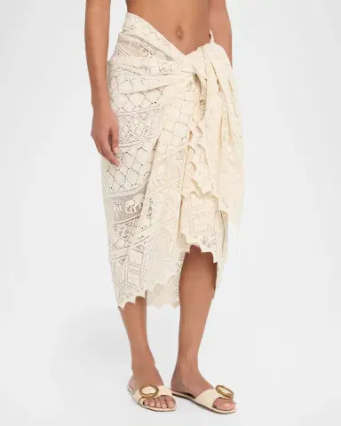 Zimmermann Woven Cotton Pareo Coverup | Thumbnail 4 Zimmermann Woven Cotton Pareo Coverup | Thumbnail 4