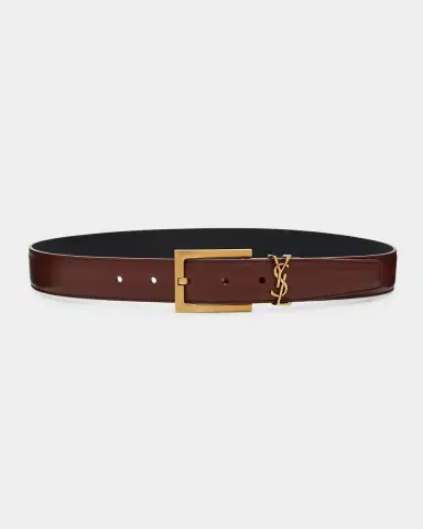 Saint Laurent YSL Calfskin Leather Belt | Thumbnail 3 Saint Laurent YSL Calfskin Leather Belt | Thumbnail 3