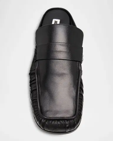 Jil Sander Sabot Leather Loafer Mules | Thumbnail 3 Jil Sander Sabot Leather Loafer Mules | Thumbnail 3