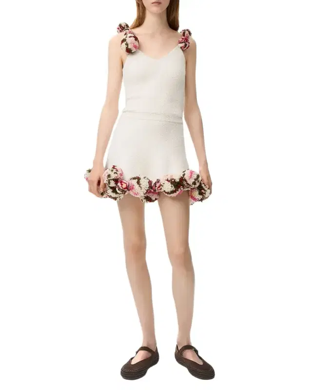 LOEWE x Paula's Ibiza Pom-Pom Knit Crop Top
