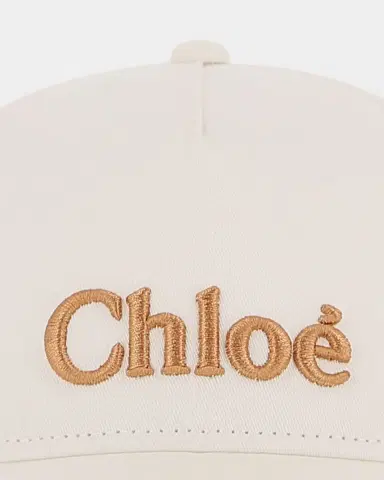 Chloé Kid 's Logo Cotton Baseball Cap | Thumbnail 3