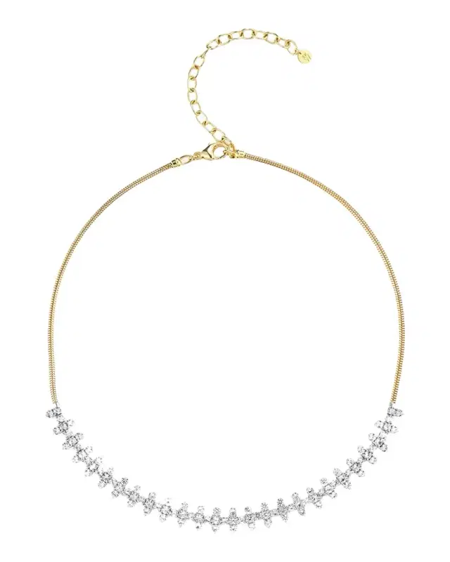 Flora Necklace with GVS Diamonds