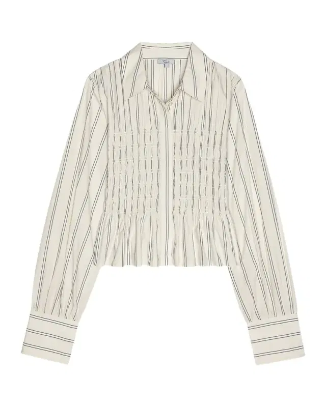Bradshaw Smocked Long-Sleeve Shirt