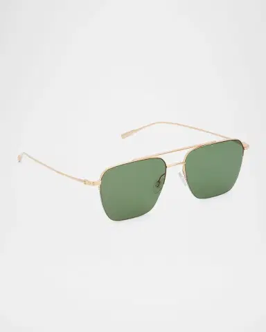 BARTON PERREIRA Men's Armstrong Titanium Aviator Sunglasses | Thumbnail 3 BARTON PERREIRA Men's Armstrong Titanium Aviator Sunglasses | Thumbnail 3