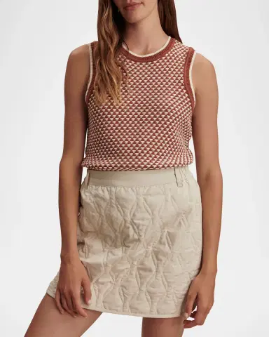 Varley Florin Quilted Miniskirt | Thumbnail 4