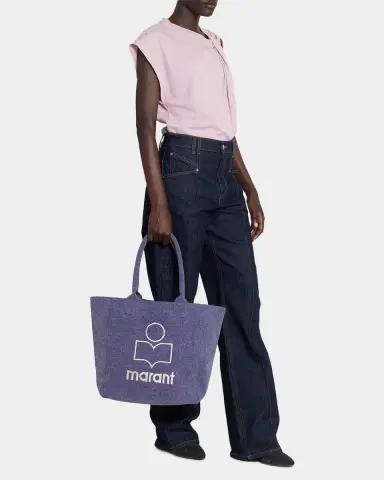 Isabel Marant Yenky Small Washed Canvas Tote Bag | Thumbnail 2 Isabel Marant Yenky Small Washed Canvas Tote Bag | Thumbnail 2
