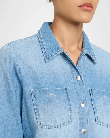 L'Agence Isla Denim Shirt | Thumbnail 5 L'Agence Isla Denim Shirt | Thumbnail 5