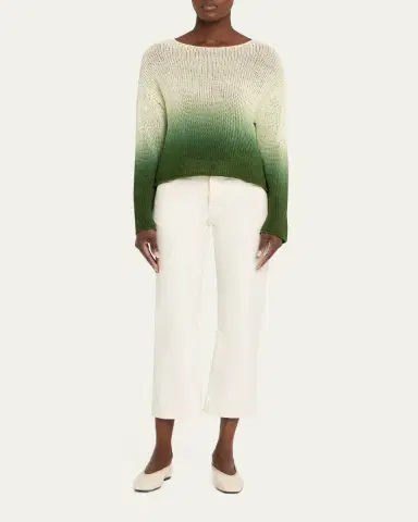 Vince Dip-Dye Cotton Sweater | Thumbnail 2 Vince Dip-Dye Cotton Sweater | Thumbnail 2