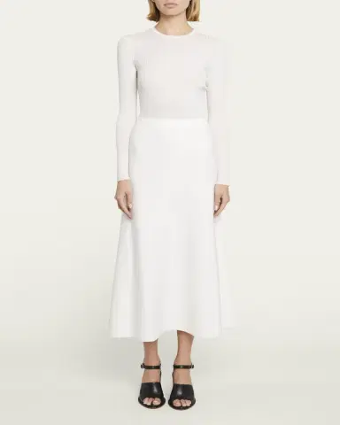 Gabriela Hearst Freddie Midi Wool-Cashmere Skirt | Thumbnail 2