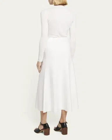 Gabriela Hearst Freddie Midi Wool-Cashmere Skirt | Thumbnail 3