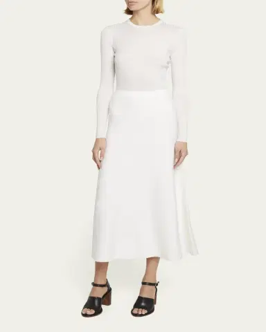 Gabriela Hearst Freddie Midi Wool-Cashmere Skirt | Thumbnail 4