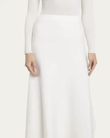 Gabriela Hearst Freddie Midi Wool-Cashmere Skirt | Thumbnail 5