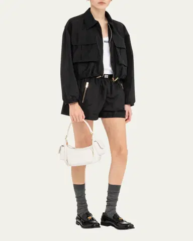 Miu Miu Pocket Napa Leather Shoulder Bag | Thumbnail 5
