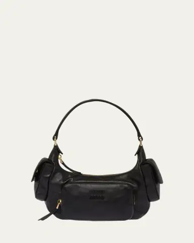Miu Miu Pocket Napa Leather Shoulder Bag | Thumbnail 6