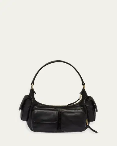 Miu Miu Pocket Napa Leather Shoulder Bag | Thumbnail 8