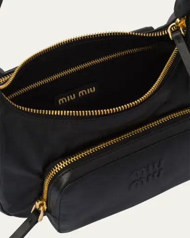Miu Miu Pocket Napa Leather Shoulder Bag | Thumbnail 9