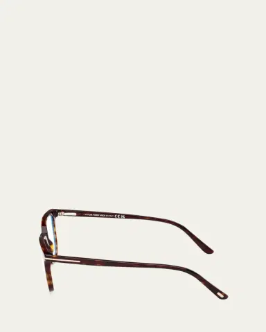 Tom Ford Blue Filtering Acetate Square Glasses With Clip-On Sun Lenses | Thumbnail 3 Tom Ford Blue Filtering Acetate Square Glasses With Clip-On Sun Lenses | Thumbnail 3