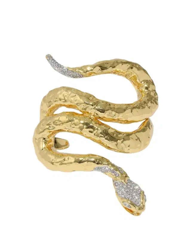 Alexis Bittar Serpent Crystal Cuff Bracelet