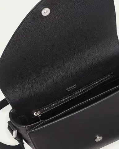 Ferragamo Men's Fiamma Leather Shoulder Bag | Thumbnail 3