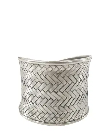 Nomi K Silvertone Cuff Napkin Rings, Set of 4 | Thumbnail 1