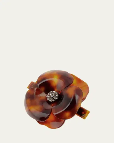 Alexandre de Paris Camelia Floral Barrette | Thumbnail 2