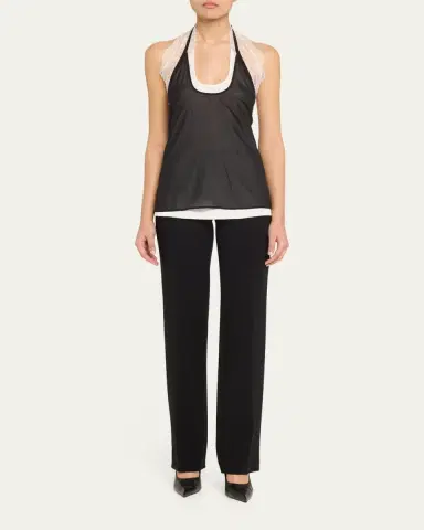 Helmut Lang Lace Dancer Halter Top | Thumbnail 2