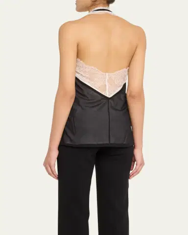 Helmut Lang Lace Dancer Halter Top | Thumbnail 3