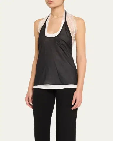 Helmut Lang Lace Dancer Halter Top | Thumbnail 4