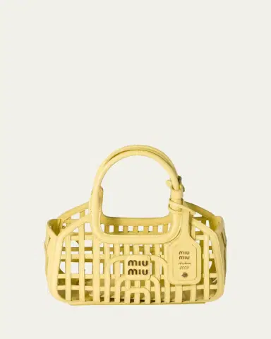 Miu Miu Woven Leather Top-Handle Bag | Thumbnail 4