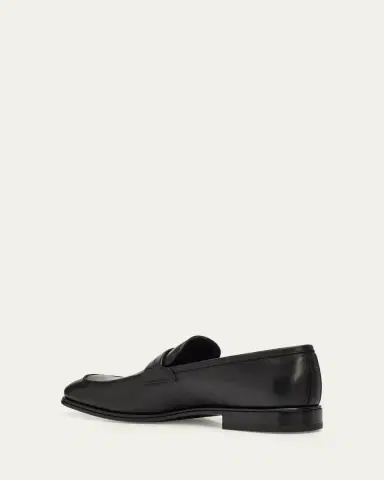 Ferragamo Men's Turner Side-Gancini Leather Loafers | Thumbnail 2 Ferragamo Men's Turner Side-Gancini Leather Loafers | Thumbnail 2
