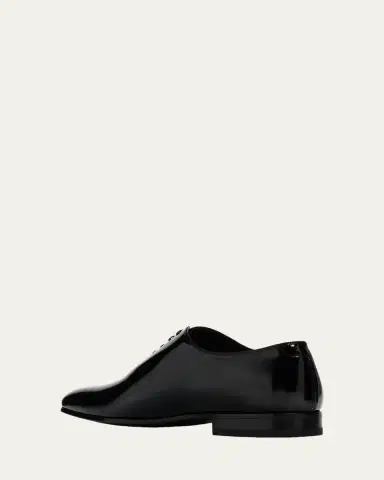 Ferragamo Men's Astro Francesina Patent Leather Oxfords | Thumbnail 2 Ferragamo Men's Astro Francesina Patent Leather Oxfords | Thumbnail 2