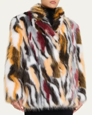 AEXAE Spotted Faux Fur Jacket | Thumbnail 4 AEXAE Spotted Faux Fur Jacket | Thumbnail 4
