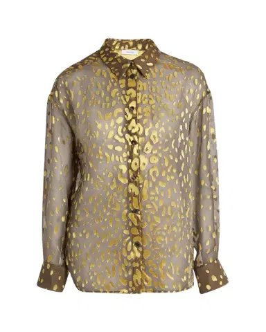 Ferragamo Leopard Devore Button-Down Shirt | Thumbnail 1