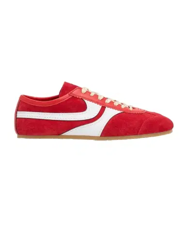 Dries Van Noten Men's Destin Mixed Leather Retro Sneakers | Thumbnail 1