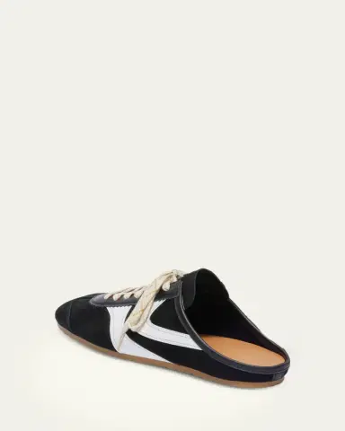 Dries Van Noten Men's Suede and Leather Mule Sneakers | Thumbnail 3 Dries Van Noten Men's Suede and Leather Mule Sneakers | Thumbnail 3