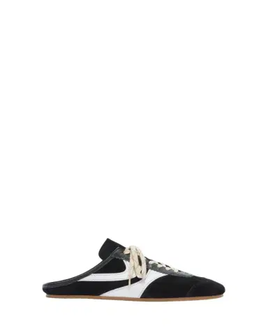 Dries Van Noten Men's Suede and Leather Mule Sneakers | Thumbnail 1 Dries Van Noten Men's Suede and Leather Mule Sneakers | Thumbnail 1