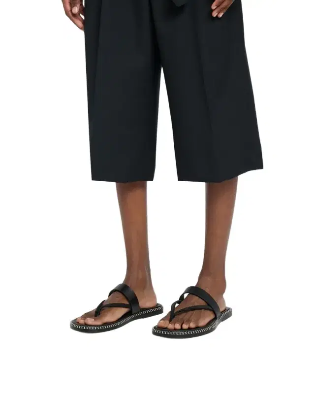 Dries Van Noten Men 's Thong Leather Sandals