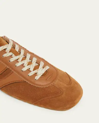 Dries Van Noten Men's Suede & Leather Sneaker-Style Slippers | Thumbnail 5 Dries Van Noten Men's Suede & Leather Sneaker-Style Slippers | Thumbnail 5
