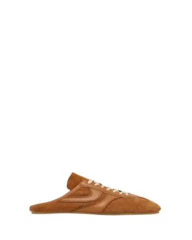 Dries Van Noten Men's Suede & Leather Sneaker-Style Slippers | Thumbnail 1 Dries Van Noten Men's Suede & Leather Sneaker-Style Slippers | Thumbnail 1