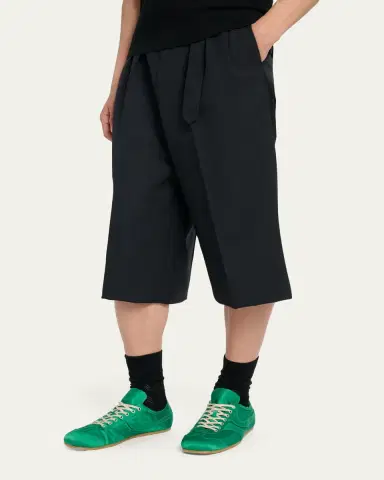 Dries Van Noten Men's Satin Low-Top Sneakers | Thumbnail 2 Dries Van Noten Men's Satin Low-Top Sneakers | Thumbnail 2