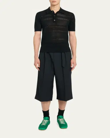 Dries Van Noten Men's Satin Low-Top Sneakers | Thumbnail 3 Dries Van Noten Men's Satin Low-Top Sneakers | Thumbnail 3