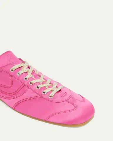 Dries Van Noten Men's Satin Low-Top Sneakers | Thumbnail 5 Dries Van Noten Men's Satin Low-Top Sneakers | Thumbnail 5