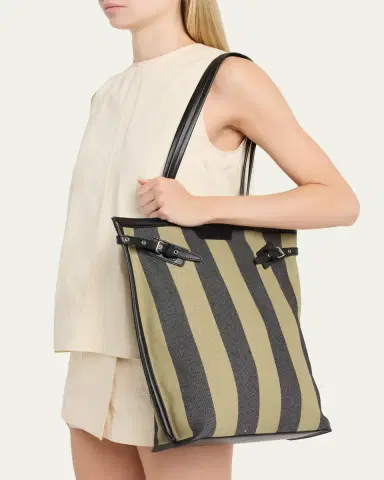Proenza Schouler Striped Canvas North-South Tote Bag | Thumbnail 2 Proenza Schouler Striped Canvas North-South Tote Bag | Thumbnail 2