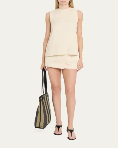 Proenza Schouler Striped Canvas North-South Tote Bag | Thumbnail 10 Proenza Schouler Striped Canvas North-South Tote Bag | Thumbnail 10