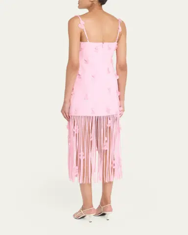Simkhai Juliana Floral Fringe Midi Dress | Thumbnail 3 Simkhai Juliana Floral Fringe Midi Dress | Thumbnail 3