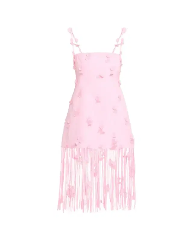 Juliana Floral Fringe Midi Dress