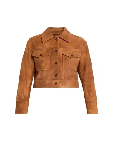 Simkhai Grafton Cropped Suede Jacket | Thumbnail 1 Simkhai Grafton Cropped Suede Jacket | Thumbnail 1