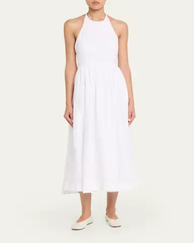 AEXAE Sleeveless Linen Midi Dress | Thumbnail 2